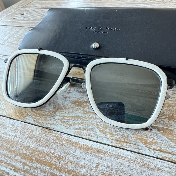 🕶️Rag & Bone Phantom Leather Wrapped Sunglasses🕶️ - Picture 4 of 11